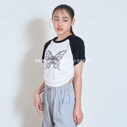 日本童裝 Lovetoxic 短款印花上衣 130-170cm 女童款 夏季 TOPS