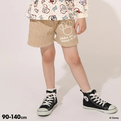 日本童裝 BDL x Disney 米妮燈芯絨短褲 90-140cm 女童款 秋季 PANTS