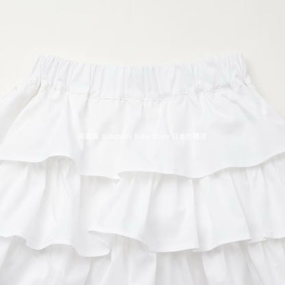 Lovetoxic Japanese Children's Clothing Ruffled Short Skirt 140-160cm Girls Summer SKIRTS 