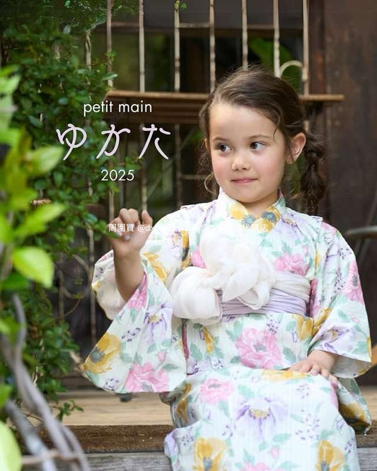 Japanese children's clothing pe#main Yukata Japanese Kimono 90-130cm Girls Summer Dresses Japanese Summer Festival Special 