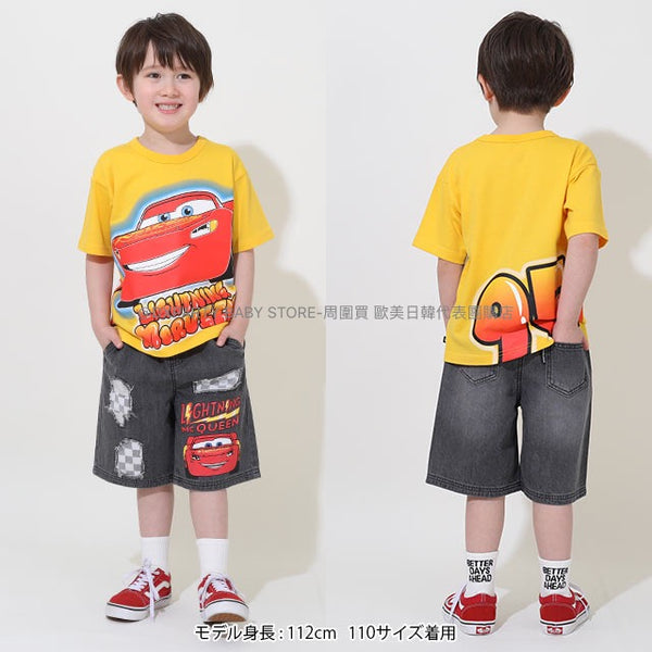 日本童裝 BDL x Disney Cars牛仔短褲 90-130cm 男童款 夏季 PANTS