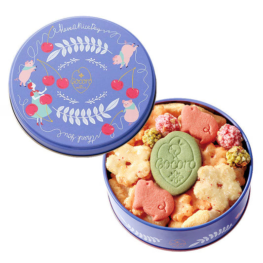 日本直送 麻布十番Cocoro 會帶來幸運的米菓禮罐  新年行運發財特輯 Happy New Year 馬年 限定手信