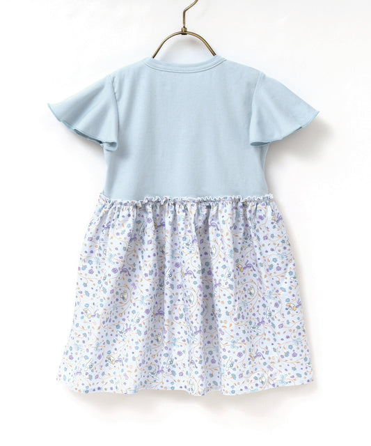 Japanese children's clothing panpantutu x Sanrio Cinnamoroll floral patchwork dress 80-140cm girls summer dresses 