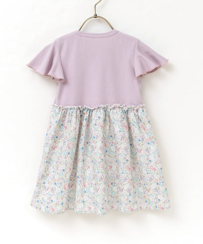 Japanese children's clothing panpantutu x Sanrio My Melody floral patchwork dress 80-140cm girls' summer dresses 