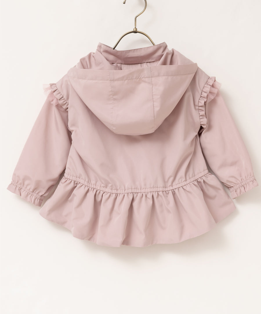 日本童裝 panpantutu 防UV 裙邊連帽外套 80-150cm 女童款 夏季 OUTERWEAR
