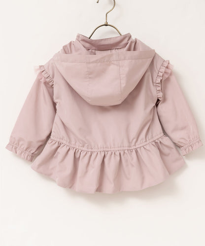 日本童裝 panpantutu 防UV 裙邊連帽外套 80-150cm 女童款 夏季 OUTERWEAR