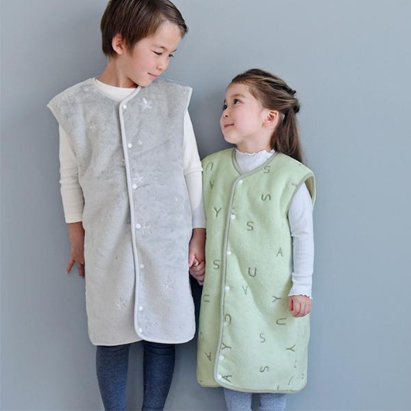 日本直送 日本製 法蘭絨背心睡袋 80-130cm 男童款/女童款 秋冬季 睡袋系列