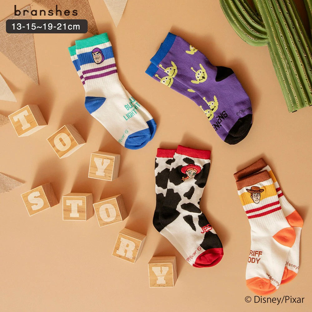 日本直送 Branshes x Disney ToyStory 襪一對 13-21cm 襪系列