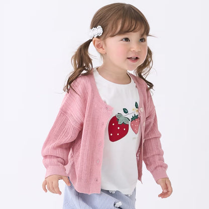 日本童裝 pe#main 針織薄外套 80-130cm 女童款 夏季 OUTERWEAR