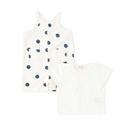 日本童裝 pe#main 吊帶工人褲及上衣兩件套裝 70-80cm 男童款/女童款 初生嬰兒 夏季 TOPS Jumpsuit