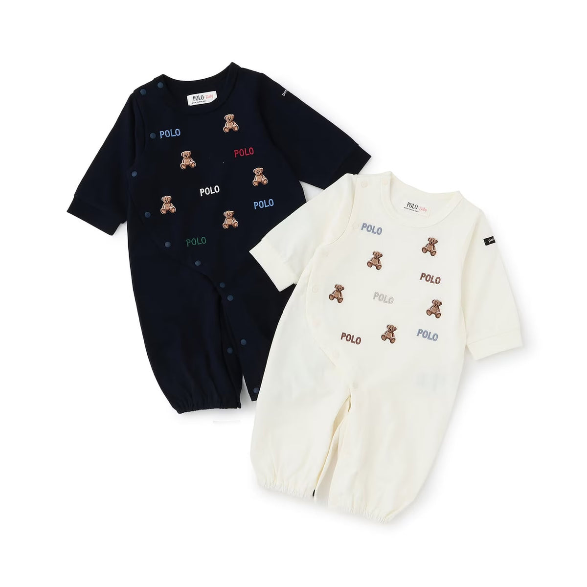 日本童裝 pe#main x【POLO BCS】2Way 連衣 50-70cm 男童款/女童款 初生嬰兒 秋季 Jumpsuit