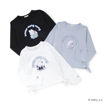 日本童裝 Ly# mine x Lovely MongMong 印花上衣 100-140cm 女童款 秋季 TOPS