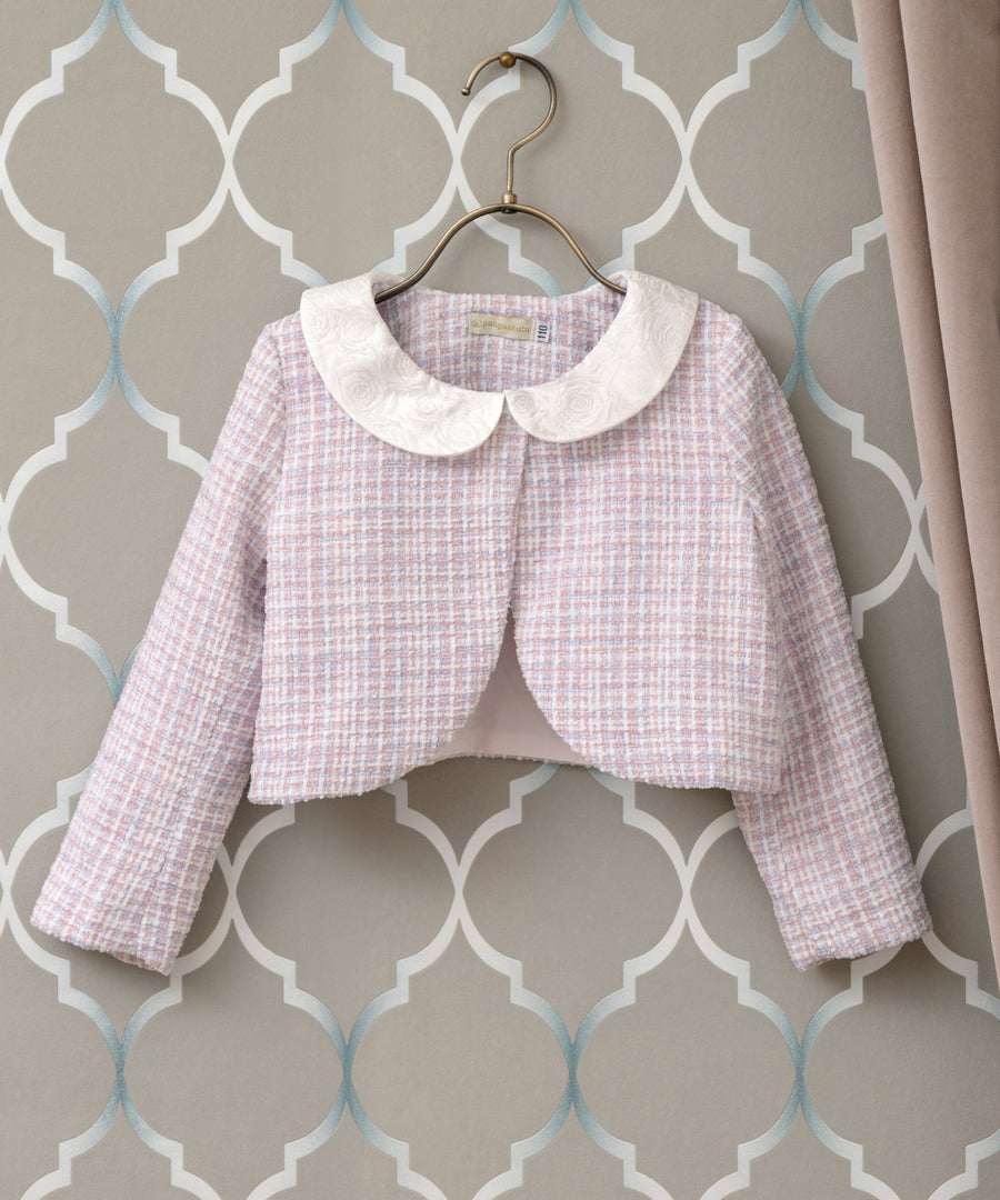 日本童裝 panpantutu 小香風粗呢外套＋背心泡泡連身裙 100-130cm 女童款 夏季 OUTERWEAR DRESSES 面試/宴會/表演