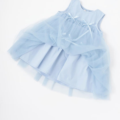 日本童裝 Ly# mine 蓬鬆薄紗多層連身裙 100-150cm 女童款 冬季 DRESSES