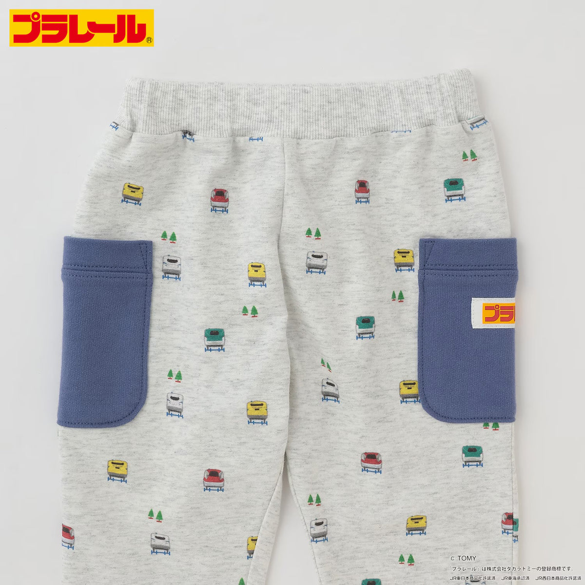 日本童裝 pe#main x 新幹線 雙口袋長褲 80-130cm 男童款 秋季 TOPS 鐵路系列