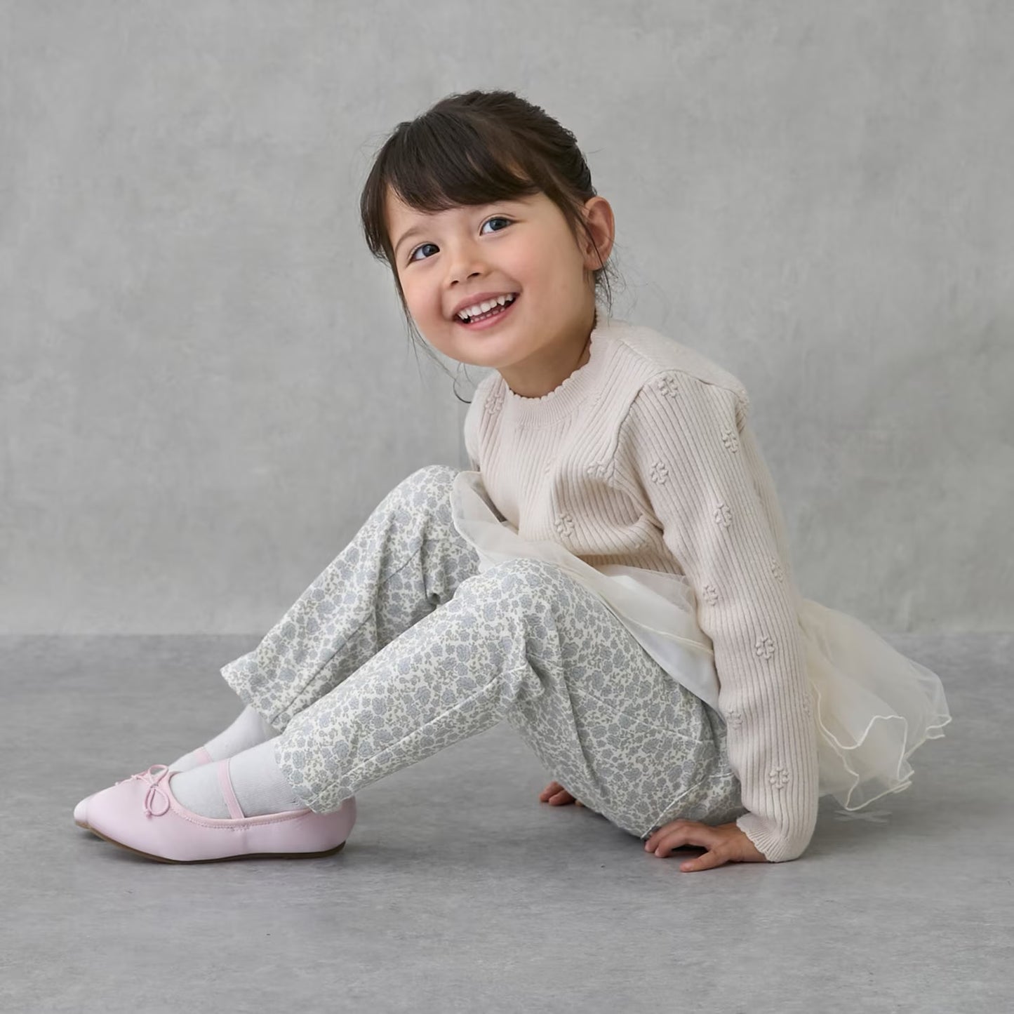 日本童裝 pe#main 防污系統 抓毛休閒褲 80-130cm 女童款 冬季 PANTS