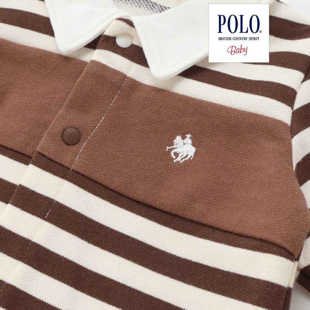 日本童裝  SLAP SLIP x POLO BCS 連衣 60-80cm 男童款 初生嬰兒 秋季 Jumpsuit
