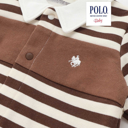 日本童裝  SLAP SLIP x POLO BCS 連衣 60-80cm 男童款 初生嬰兒 秋季 Jumpsuit