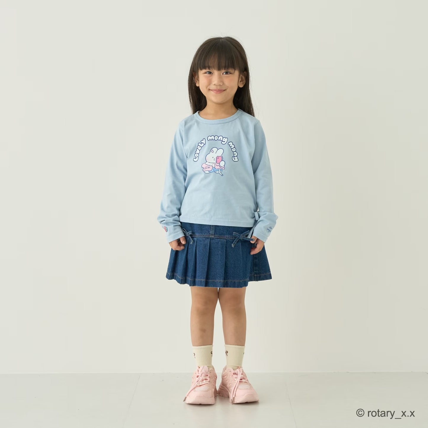 日本童裝 Ly# mine 牛仔百摺裙 100-140cm 女童款 秋季 SKIRTS