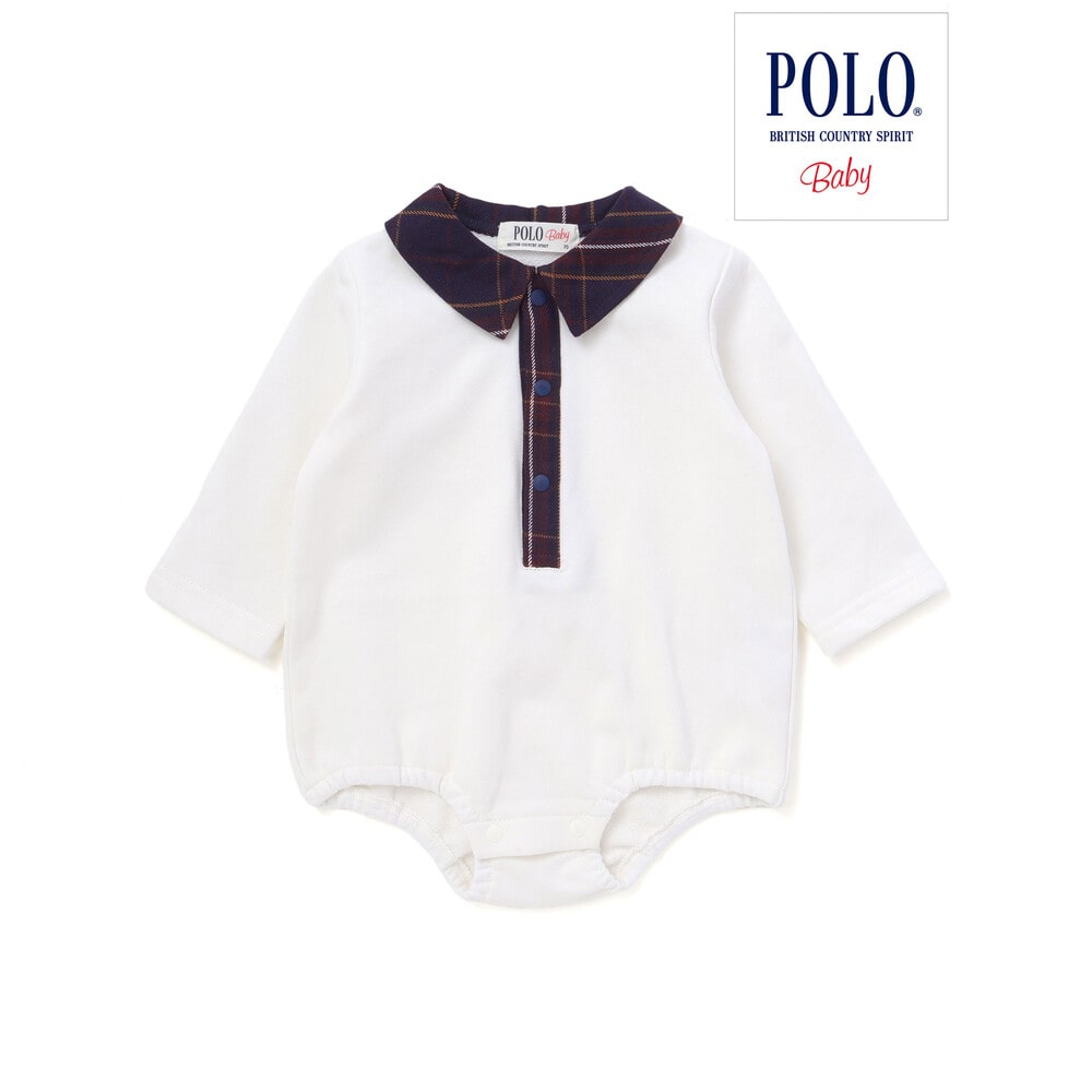 日本童裝  SLAP SLIP x POLO BCS polo連衣及吊帶連體褲套裝 70-80cm 男童款 初生嬰兒 秋季 Jumpsuit