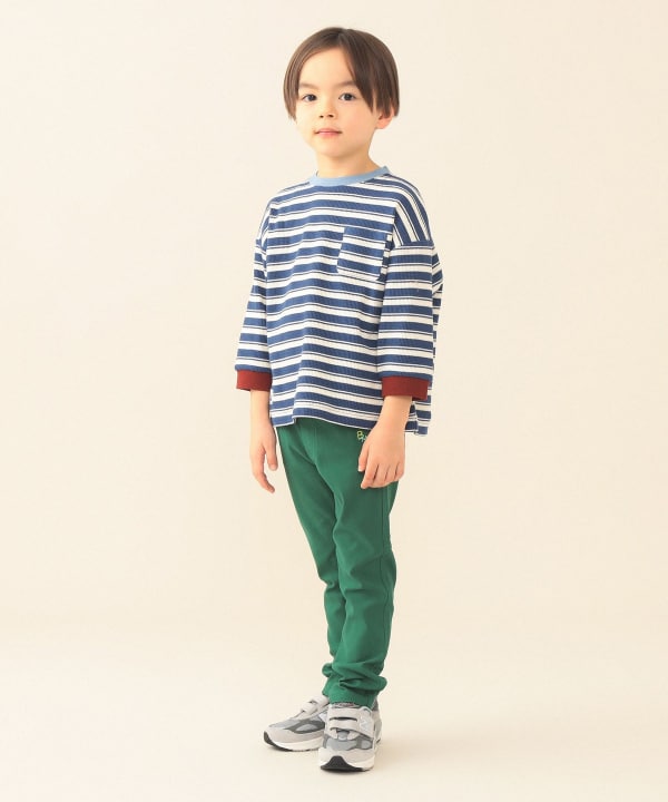 日本童裝 BEAMS mini 華夫紋上衣 90-140cm 男童款 夏季 TOPS
