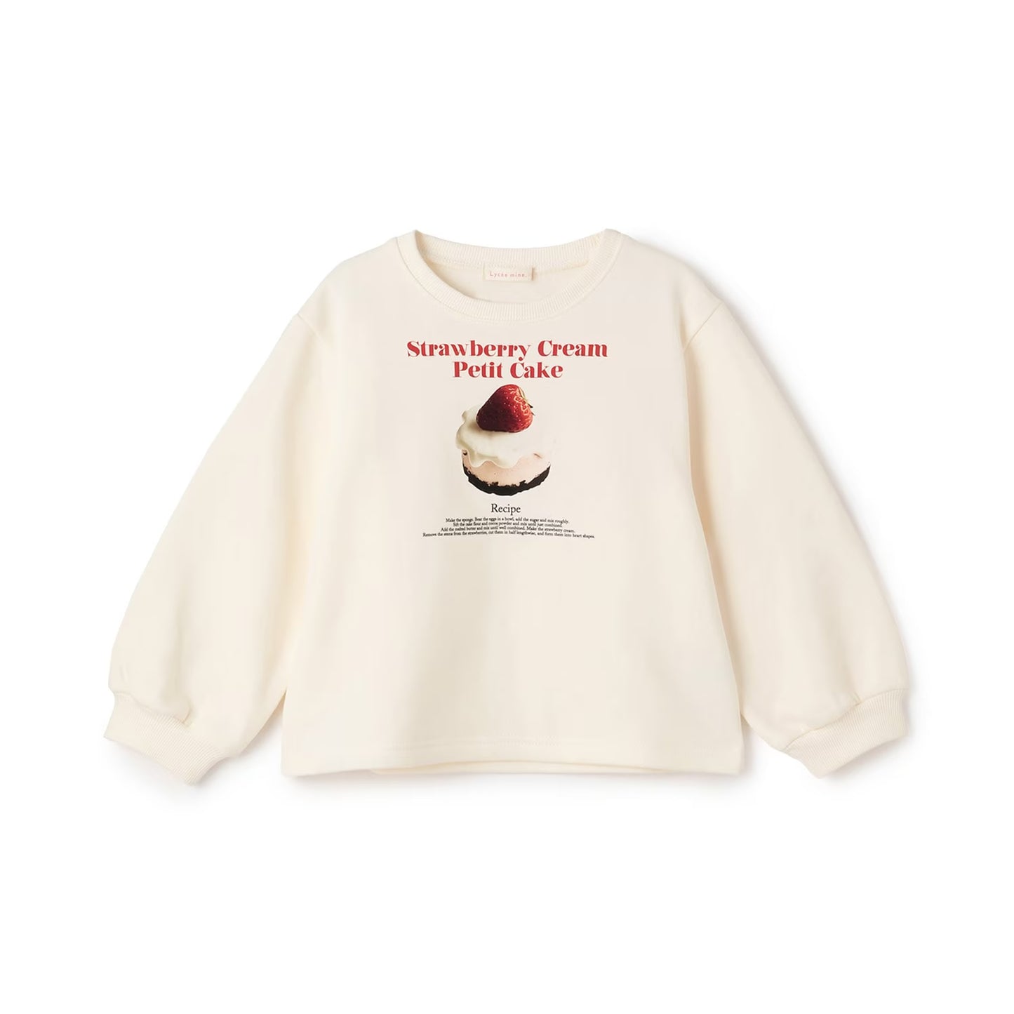 日本童裝 Ly# mine 抓毛蛋糕印花衛衣 100-150cm 女童款 冬季 TOPS