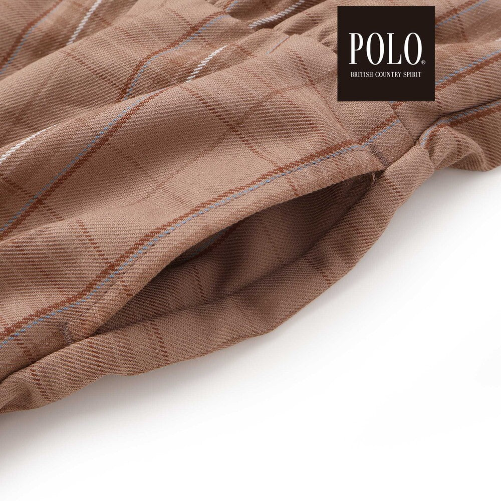 日本童裝  SLAP SLIP x POLO BCS 格紋拼接連身裙 80-130cm 女童款 秋季 DRESSES 面試/宴會/表演
