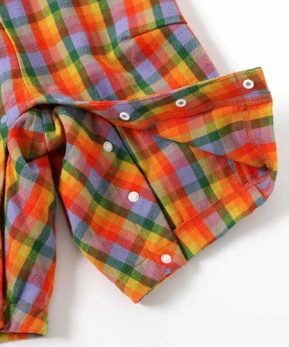 日本童裝 BREEZE 上衣及格仔連衣 80cm 男童款 初生嬰兒 冬季 Jumpsuit Christmas 聖誕快樂特輯 聖誕服裝/飾物配件 聖誕紅/新年紅