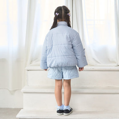 日本童裝 Ly# mine 蝴蝶結夾棉外套 100-150cm 女童款 冬季 (適合寒冷天氣、溫度低天氣）OUTERWEAR