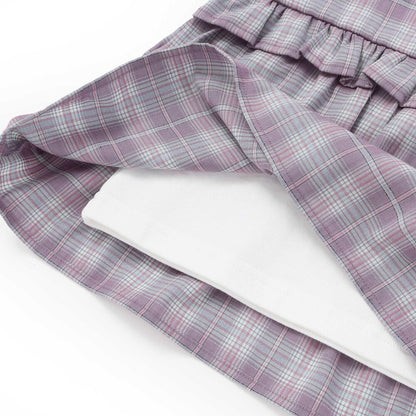 日本童裝  SLAP SLIP 假兩件格紋針織上衣 80-130cm 女童款 冬季 TOPS
