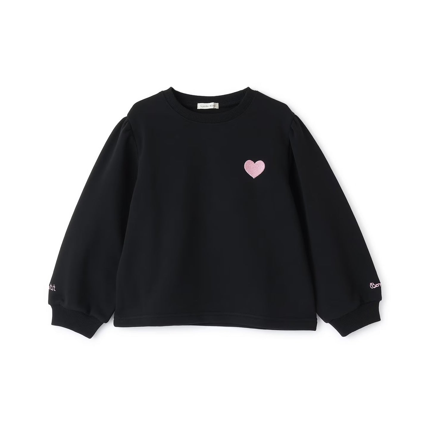 日本童裝 Ly# mine 速乾系列 心心刺繡衛衣 100-150cm 女童款 冬季 TOPS