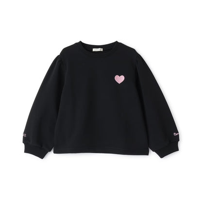 日本童裝 Ly# mine 速乾系列 心心刺繡衛衣 100-150cm 女童款 冬季 TOPS