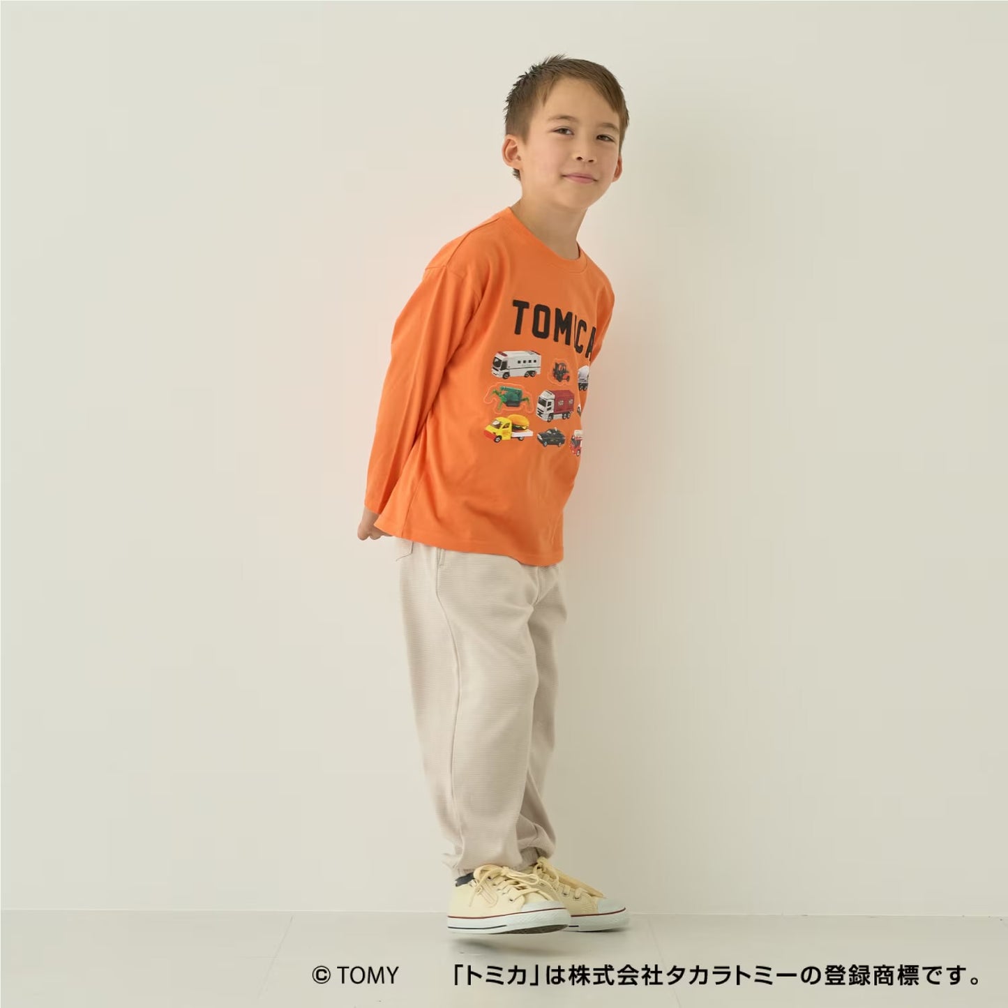 日本童裝 b・R# x Tomica 印花上衣 90-130cm 男童款 秋季 TOPS