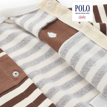 日本童裝  SLAP SLIP x POLO BCS 連衣 60-80cm 男童款 初生嬰兒 秋季 Jumpsuit