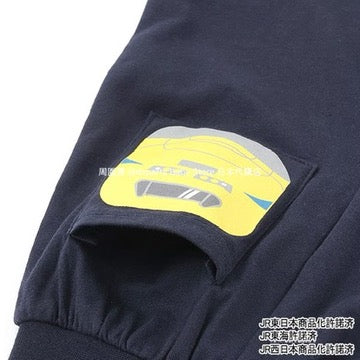 Japanese children's clothing pe#main x Shinkansen pajamas 80-130cm boys' summer railway series pajamas series 