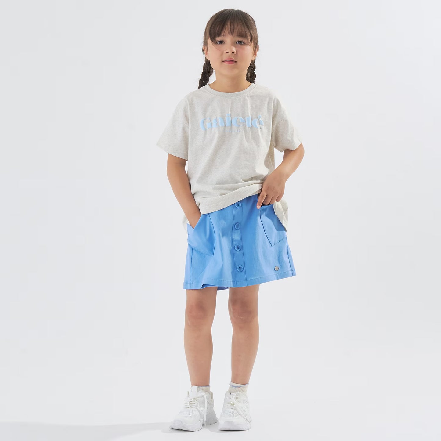 日本童裝 Ly# mine 心型口袋裙褲 100-140cm 女童款 夏季 PANTS
