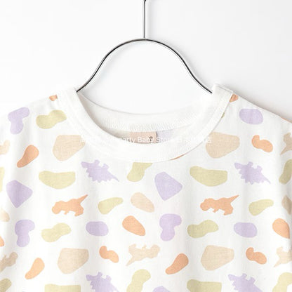 Japanese children's clothing pe#main contact cool print top 80-130cm boys/girls summer TOPS 