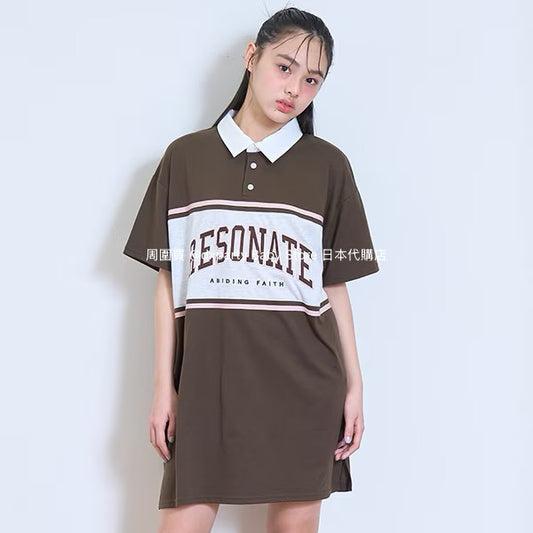 Lovetoxic Quick-Drying Rugby Polo Dress (140-170cm) for Girls (Summer Dress) 