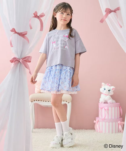 日本童裝 aF#a325 x Disney Marie 格子短裙 110-160cm 女童款 夏季 SKIRTS