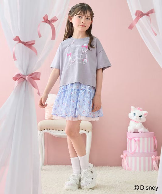 日本童裝 aF#a325 x Disney Marie 格子短裙 110-160cm 女童款 夏季 SKIRTS