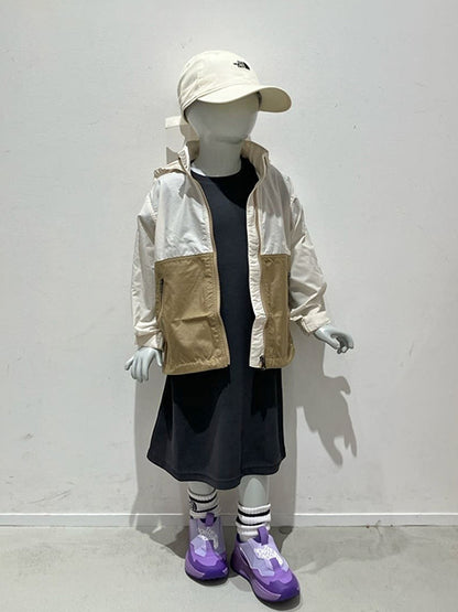 TNF Waterproof Series Kids' Windbreaker (100-120cm) for Boys and Girls Summer Outerwear 