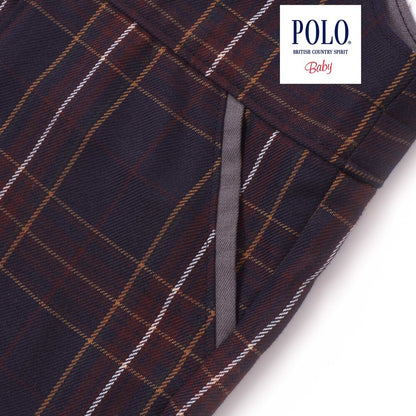 日本童裝  SLAP SLIP x POLO BCS polo連衣及吊帶連體褲套裝 70-80cm 男童款 初生嬰兒 秋季 Jumpsuit