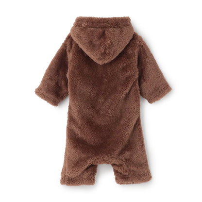 日本童裝 pe#main x Monchhichi 毛毛連衣及口水巾 70-80cm 男童款/女童款 初生嬰兒 秋季 Jumpsuit