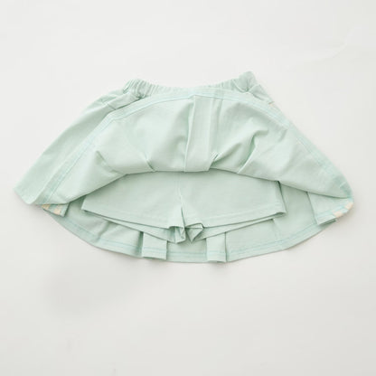 日本童裝 pe#main x 【MLB】上衣短裙兩件套裝 80-130cm 女童款 夏季 TOPS SKIRTS