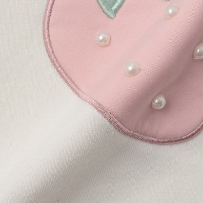 日本童裝 Ly# mine 速乾系列 士多啤梨貼花衛衣 100-150cm 女童款 冬季 TOPS