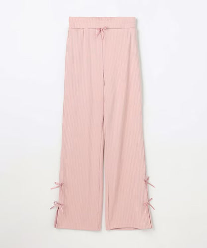 日本童裝 aF#a325 接觸冷感 羅紋寬喇叭褲 110-150cm 女童款 夏季 PANTS