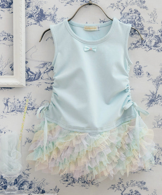 日本童裝 panpantutu 背心拼紗紗tutu連身裙 80-140cm 女童款 夏季 DRESSES
