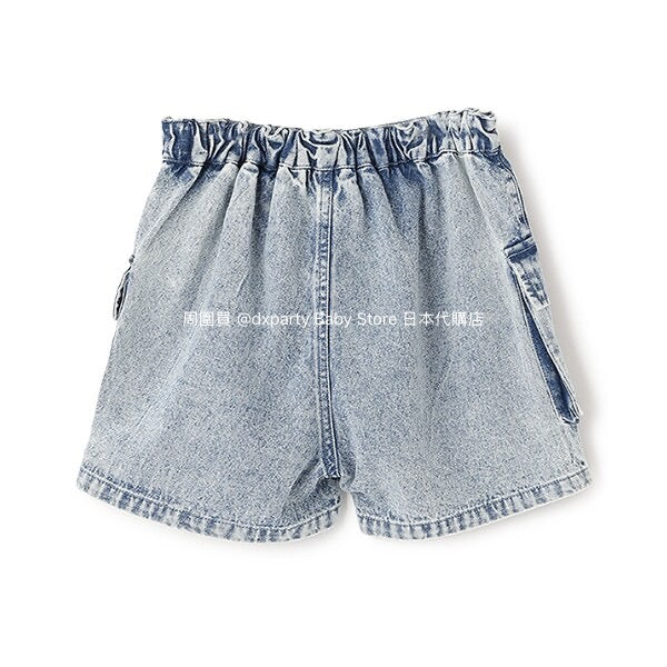 Japanese children's clothing X-girl Stages work pocket jeans 100-140cm girls summer PANTS 