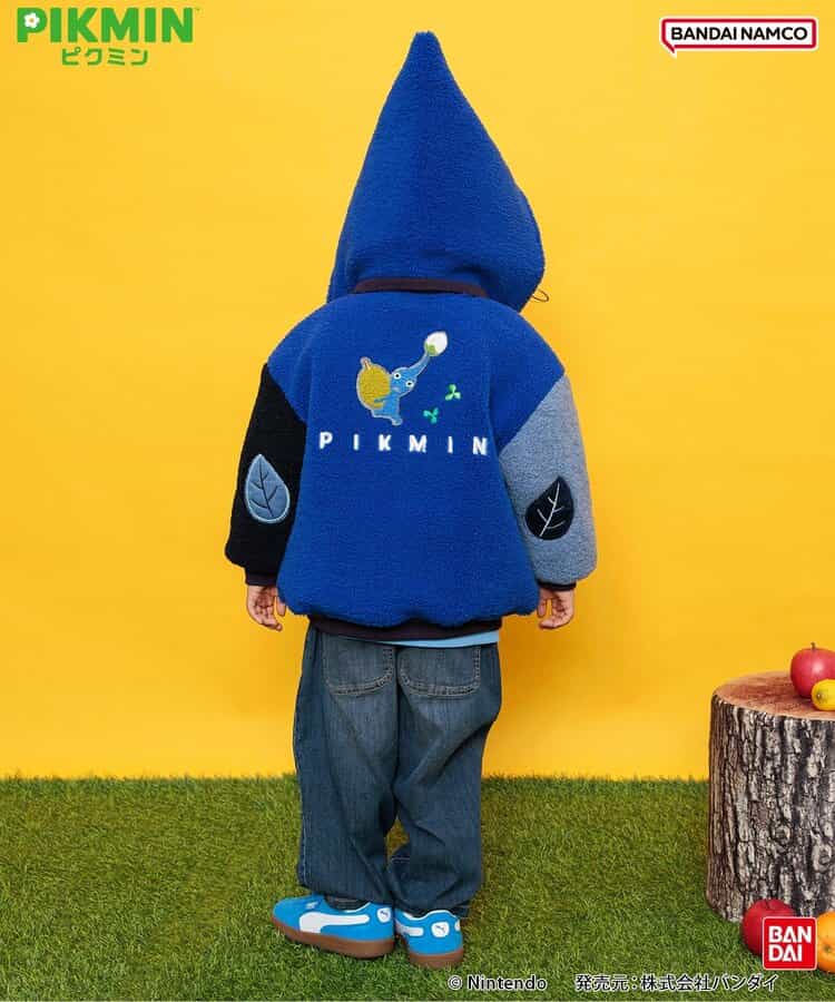 日本童裝 BREEZE x Pikmin 2Way 雙面兩著 夾棉外套 80-140cm 男童款/女童款 冬季 (適合初秋、香港平均溫度、寒冷天氣）OUTERWEAR 
