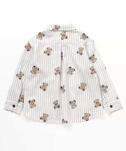 日本童裝 apres les cours x tiny bear 襯衫 90-120cm 男童款 冬季 TOPS 面試/宴會/表演 兒童服飾